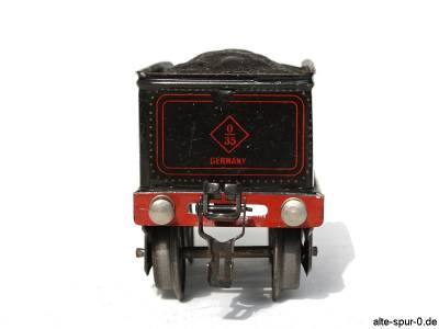 Märklin 1040, Dampflokomotive, Uhrwerk, 2-achsig, schwarz, Tender hinten
