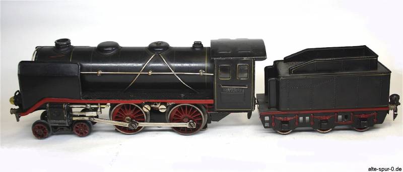 Märklin SpurO, E70 12920, Dampflokomotive 20 Volt, 2'B, schwarz, mit 3-achsigem Tender