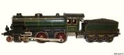 E 1050 Märklin Dampflokomotive, dunkelgrün, 2B, Uhrwerk, innere Steuerung