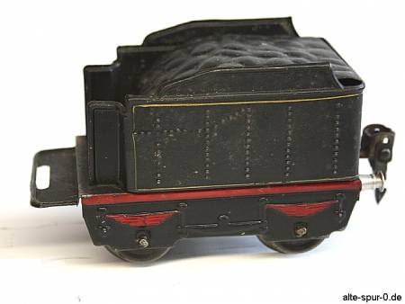 Märklin R66 12900, Dampflokomotive 20 Volt, 2-achsig, schwarz, mit 2-achsigem, schwarzem Tender, SpurO