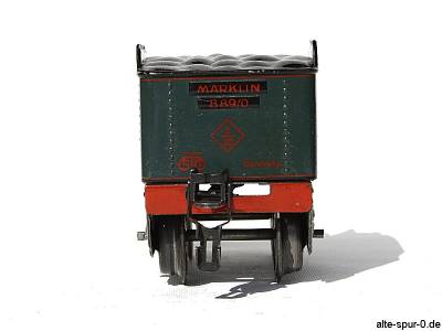Märklin R 12890, Dampflokomotive 20 Volt, 2-achsig, mit 2-achsigem, dunkelgrünem Tender