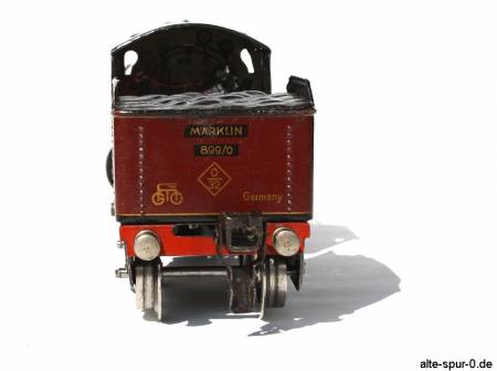 Märklin R 12890, Dampflokomotive 20 Volt, 2-achsig, rot, mit 2-achsigem, roter Tender