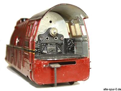 Märklin Spur 0, SLH70 12920, Dampflokomotive 20 Volt, 2'C1', rot, mit 4-achsigem Tender, Spitzname: "Blutwurst"