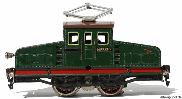 Märklin RV 12890, Elektrolok, 20 Volt, 2-achsig, grün, mit starrem Pantographen