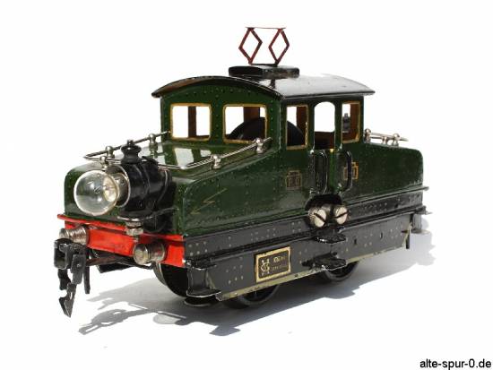 Märklin, V 13020, Elektrolok, Starkstrom, 2-achsig, grün, mit starrem Stromabnehmer/Pantographen