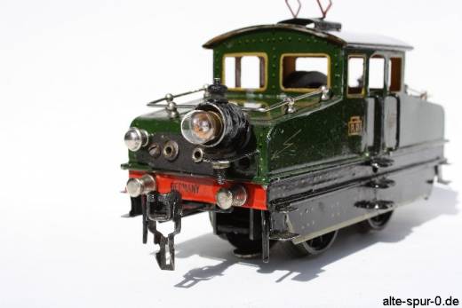Märklin, V 13020, Elektrolok, Starkstrom, 2-achsig, grün, mit starrem Stromabnehmer/Pantographen