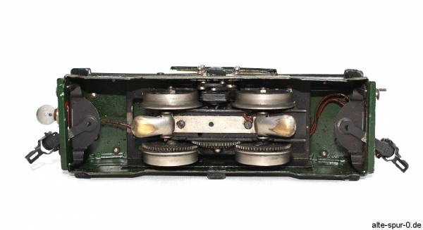 Märklin, V 3020, Elektrolok, Starkstrom, 2-achsig, grün, mit starrem Stromabnehmer/Pantographen