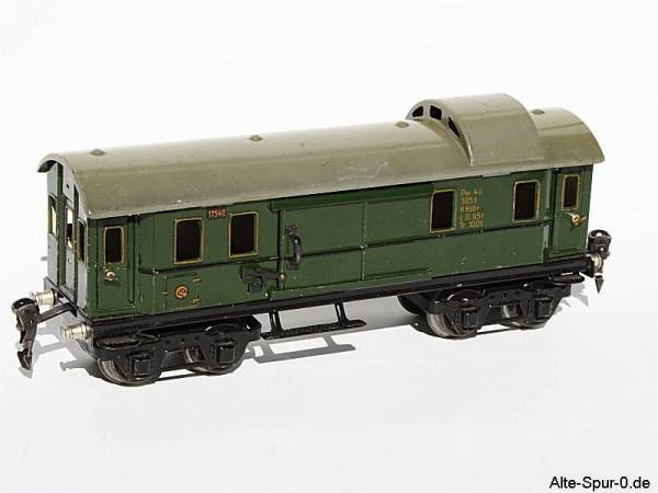 Märklin Gepäckwagen, 4-achsig, grün