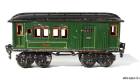 18870 Märklin Gepäckwagen, alte Spur 0, Tinplate, grün