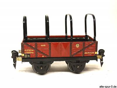 16630 Märklin Güterwagen, 2-achsig, offen, rotbraun, Plane