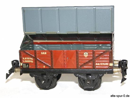 16610 Märklin Güterwagen, 2-achsig, Zementwagen, rotbraun