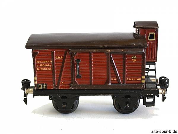 Märklin 16910, Güterwagen, 2-achsig, rotbraun, hochstehendes Bremserhäuschen