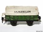 17610 P Märklin Güterwagen, 2-achsig, grün, mit Plane: MÄRKLIN