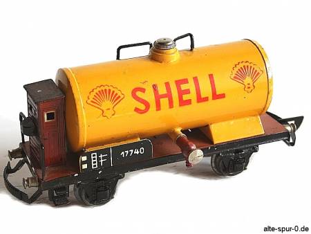 17740, Märklin, Tankwagen 2-achsig, gelb, SHELL