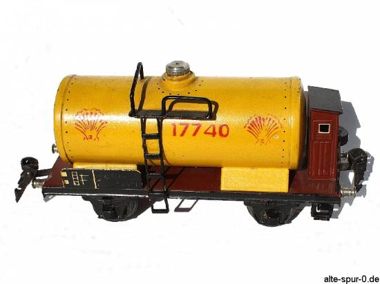 17740, Märklin, Tankwagen 2-achsig, gelb, SHELL