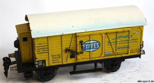 17920 Märklin Güterwagen, 2-achsig, gelb, Bananenwagen, Fyffes, Jamaica