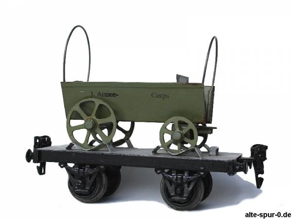 Märklin 19250, Plattformwagen: Ladung: "Planewagen", 2-achsig