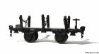 19380 - Märklin, Stammholztransportwagen, ohne Ladung, Rungen-Plattformwagen, alte Spur 0