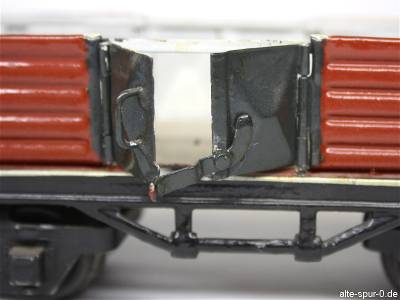 Märklin 19510, Hochbordwagen: 4-achsig, offen, rotbraun, ohne Ladung