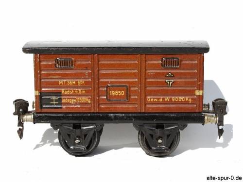 Märklin, 19650, Güterwagen, 2-achsig, braun, ohne Bremserhaus