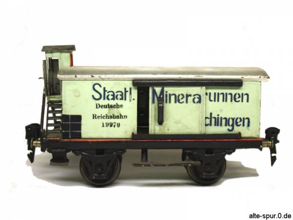 Märklin, 19970, Kühlwagen, 2-achsig, weiss, mit Bremserhaus und Dach