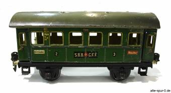 Märklin Personenwagen, 2-achsig, grün