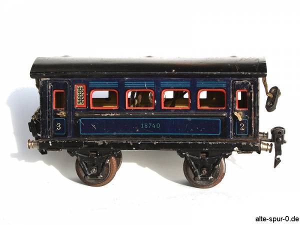 Märklin Personenwagen, 2-achsig, blau