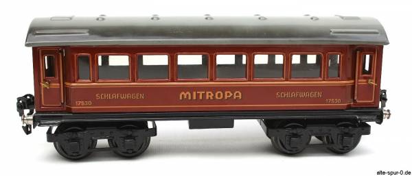 Märklin Schlafwagen, 4-achsig, rot, MITROPA - Schriftzug mittig