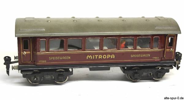 Märklin Speisewagen, 4-achsig, rot, MITROPA - Schriftzug mittig