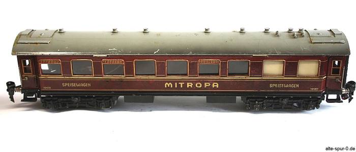 Märklin Speisewagen, 4-achsig, rot, MITROPA - Schriftzug mittig