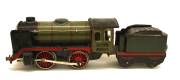R 900 B Märklin Dampflokomotive, olivgrün, 2-achsig, Uhrwerk R 900 B Märklin Dampflokomotive, olivgrün, 2-achsig, Uhrwerk