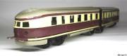 Märklin TW 970, Fliegender Hamburger, Uhrwerk, 6-achsig, alte Spur 0 Märklin TW 970, Fliegender Hamburger, Uhrwerk, 6-achsig, alte Spur 0