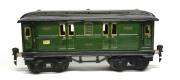 17550 Märklin Postwagen, grün, Schnellzugwagen, alte Spur 0 17550 Märklin Postwagen, grün, Schnellzugwagen, alte Spur 0